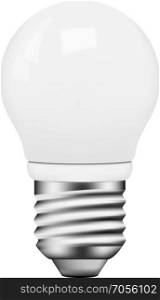Vector photo-realistic energy saving bulb. Vector photo-realistic energy saving bulb on white background