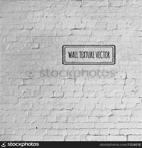Vector photorealistic Grunge brick wall texture backgroung