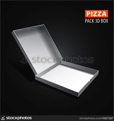 Vector pizzza box illustration.