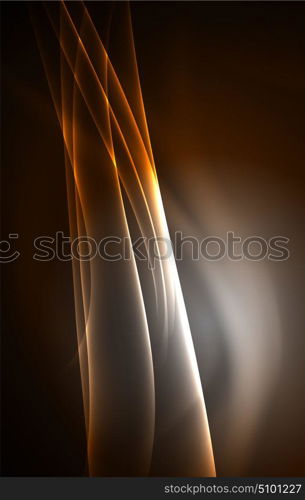 Vector polar lights concept background. Vector polar lights concept, glowig shapes in the dark, abstract background