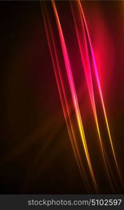 Vector polar lights concept background. Vector polar lights concept, glowig shapes in the dark, abstract background