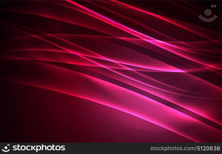 Vector polar lights concept background. Vector polar lights concept, glowig shapes in the dark, abstract background