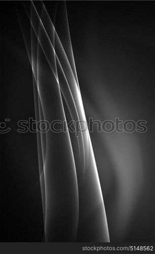 Vector polar lights concept background. Vector polar lights concept, glowig shapes in the dark, abstract background