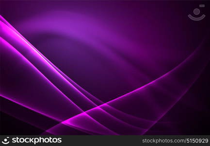 Vector polar lights concept background. Vector polar lights concept, glowig shapes in the dark, abstract background