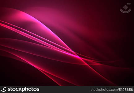 Vector polar lights concept background. Vector polar lights concept, glowig shapes in the dark, abstract background