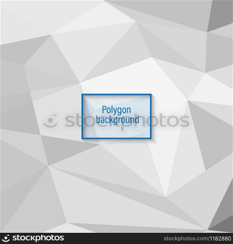 Vector Polygon background geometric abstract shape, White and gray texture illustration.