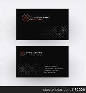 Vector professional business card. Teamwork concept