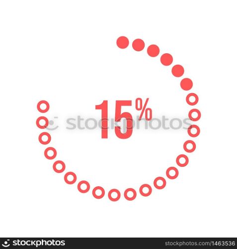 vector program download icon for fifteen percent