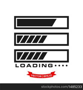 vector progress loading bar, loading icon, loading illustration