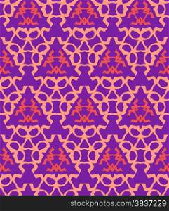 vector psychedelic abstract colorful violet red cream seamless pattern &#xA;
