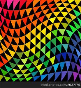 Vector Psychedelic Triangle Pattern