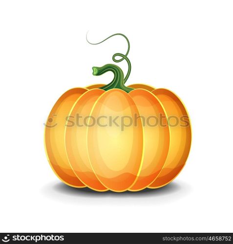 Vector Pumpkin On A White Background
