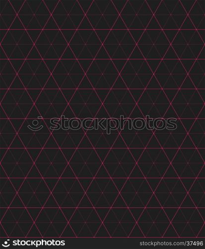 vector purple red color triangles hexagons decorative seamless pattern isolated dark background&#xA;