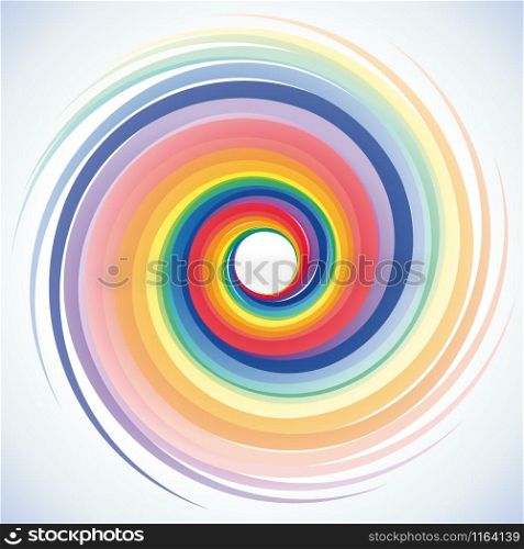 Vector Rainbow Vortex Background