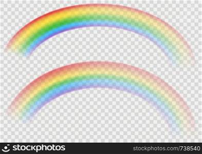 Vector Rainbow with Transparent Effect