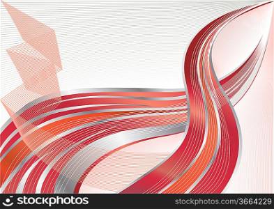 ""Vector red and silver background; clip-art""