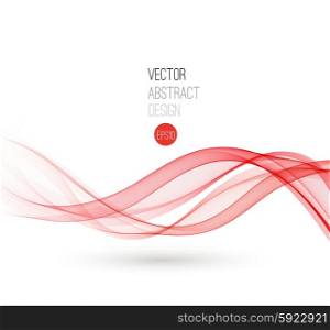 vector red background. Beautiful red fractal. Waved Background. Vector Illustration