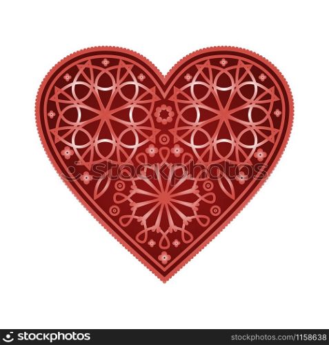 Vector red heart. Beautiful design element. Vector heart. Beautiful design element