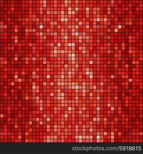 Vector red mosaic background. Vector illustration red mosaic background. Square shape