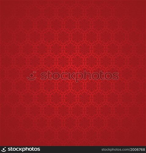 vector red seamless winter background with snowflakes