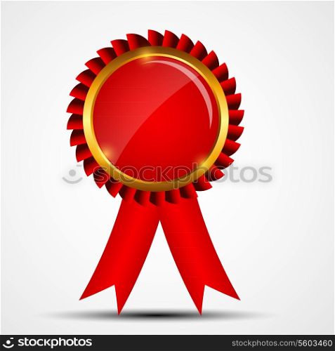 Vector red sign, label template