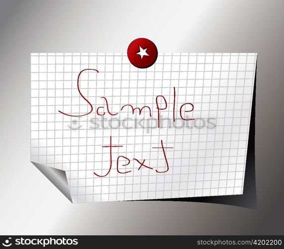 vector reminder note