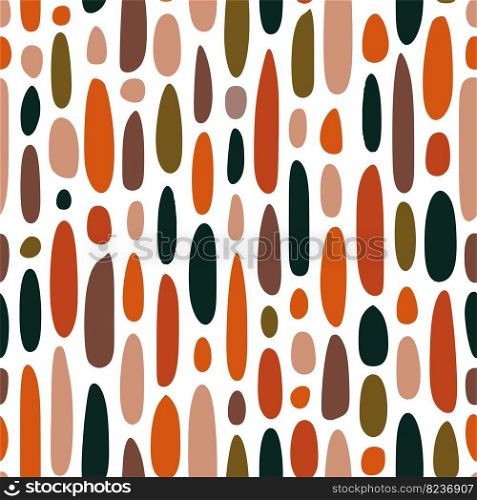 Vector Retro Abstract Seamless Surface Pattern for Products or Wrapping Paper Prints. earth Tone.