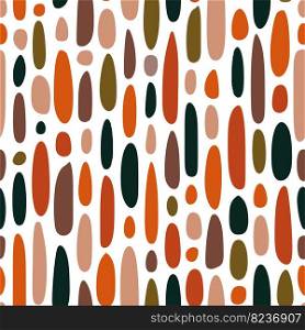 Vector Retro Abstract Seamless Surface Pattern for Products or Wrapping Paper Prints. earth Tone.
