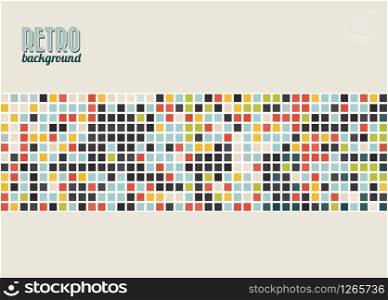 Vector retro background / template with place for your text