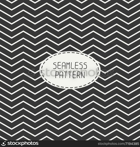 Vector retro chevron zigzag stripes geometric seamless pattern. Vintage hipster striped. For wallpaper, web page background, blog. Stylish graphic texture for your design.