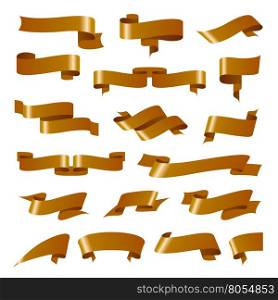 vector ribbon patterns. pattern design set of tapes. Vector illustration collection