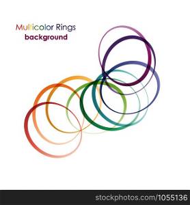 Vector Rings Background Multicolor