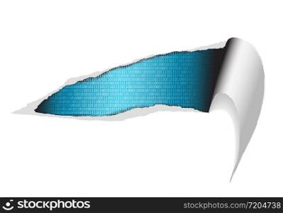 Vector ripped paper - abstract technical background