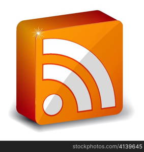 vector rss 3d icon