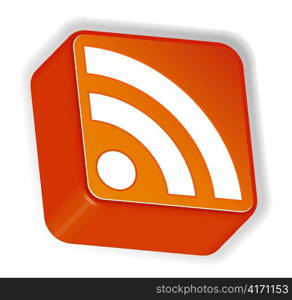 vector rss 3d icon