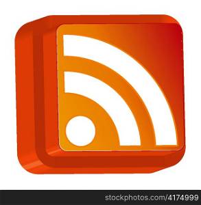 vector rss 3d icon