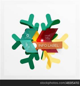 Vector sale Christmas banner template. For banners, business backgrounds and presentations