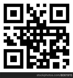 Vector sample qr code. Vector sample qr code ready to scan with smart phone