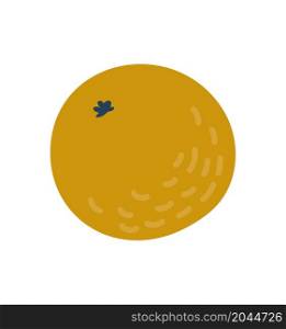 Vector Scandinavian illustration flat design of orange icon, healthy vegetable doodle orange sign and symbol.. Vector Scandinavian illustration flat design of orange icon, healthy vegetable doodle orange sign and symbol