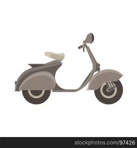 Vector scooter flat icon isolated side view. Bike illustration vehicle city design moped transport motorcycle