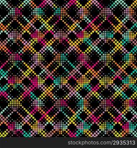 Vector Seamlees Colorful Mosaic Background