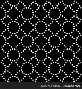 Vector Seamless Abstract Dots Ornament