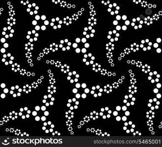 Vector Seamless Abstract Monochrome Background