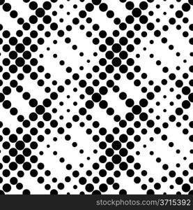 Vector Seamless Abstract Monochrome Pattern