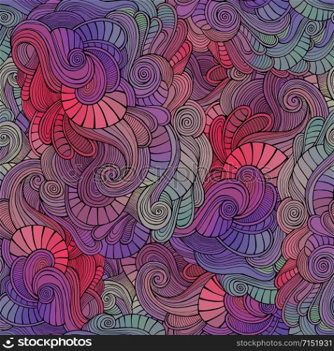 Vector seamless abstract nature pattern. Endless background.