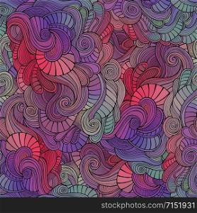 Vector seamless abstract nature pattern. Endless background.