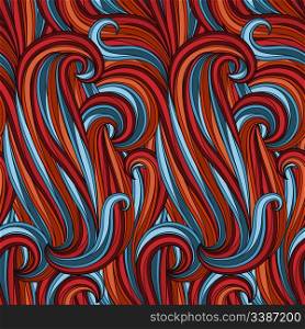 vector seamless abstract pattern, looks like hair or threads, clipping masks