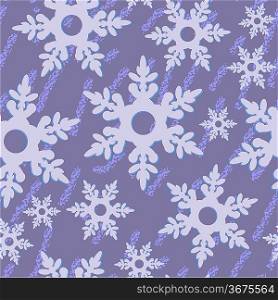 Vector.Seamless abstract snowflake grunge texture 535