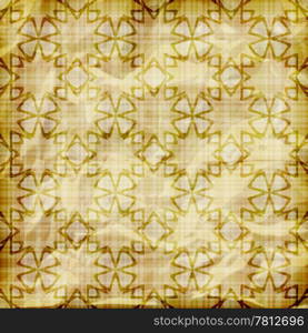 vector seamless abstract wallpaper on striped background, crumpled burning paper texture, golden foil