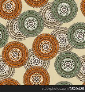 vector seamless background in oriental style, clipping mask, elements can be used separately